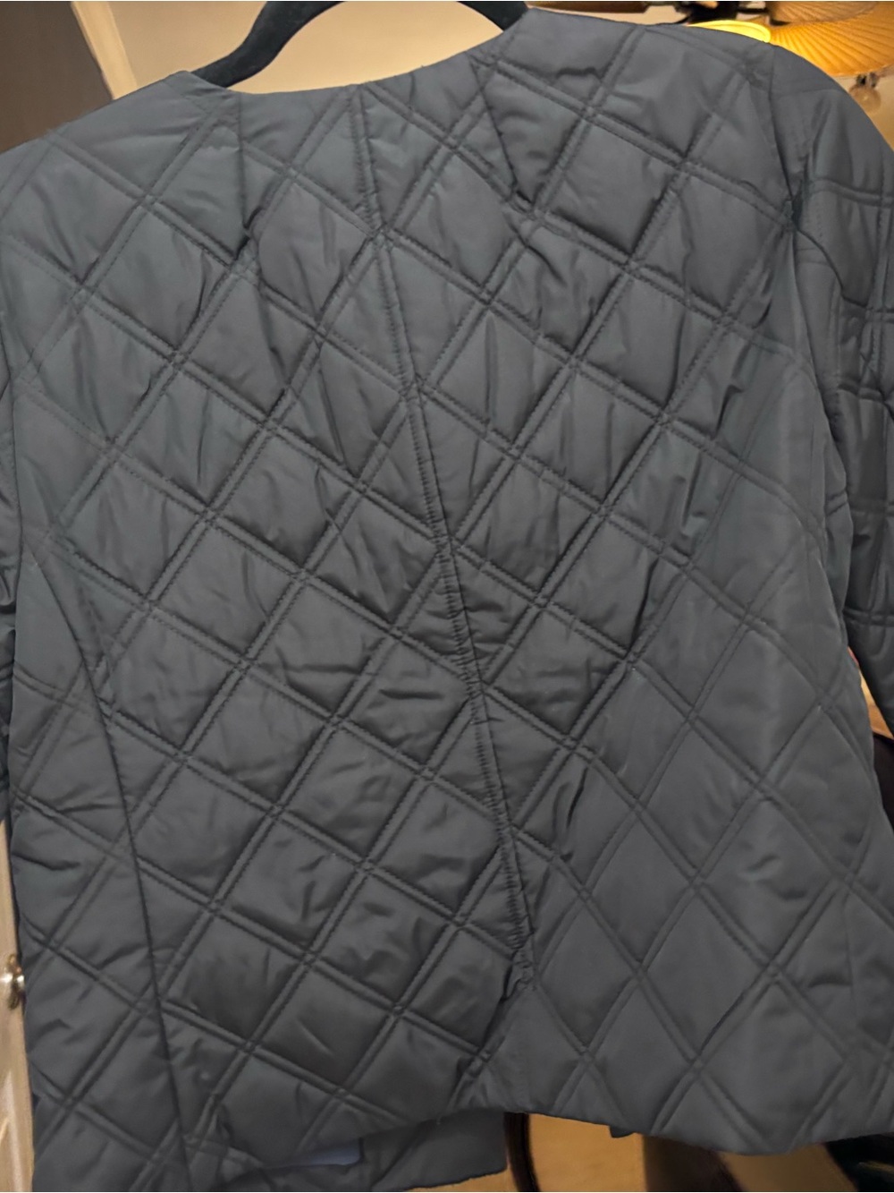 J. Crew Black Quilted Puffer Jacket with Gold-Tone Buttons - Picture 5 of 5
